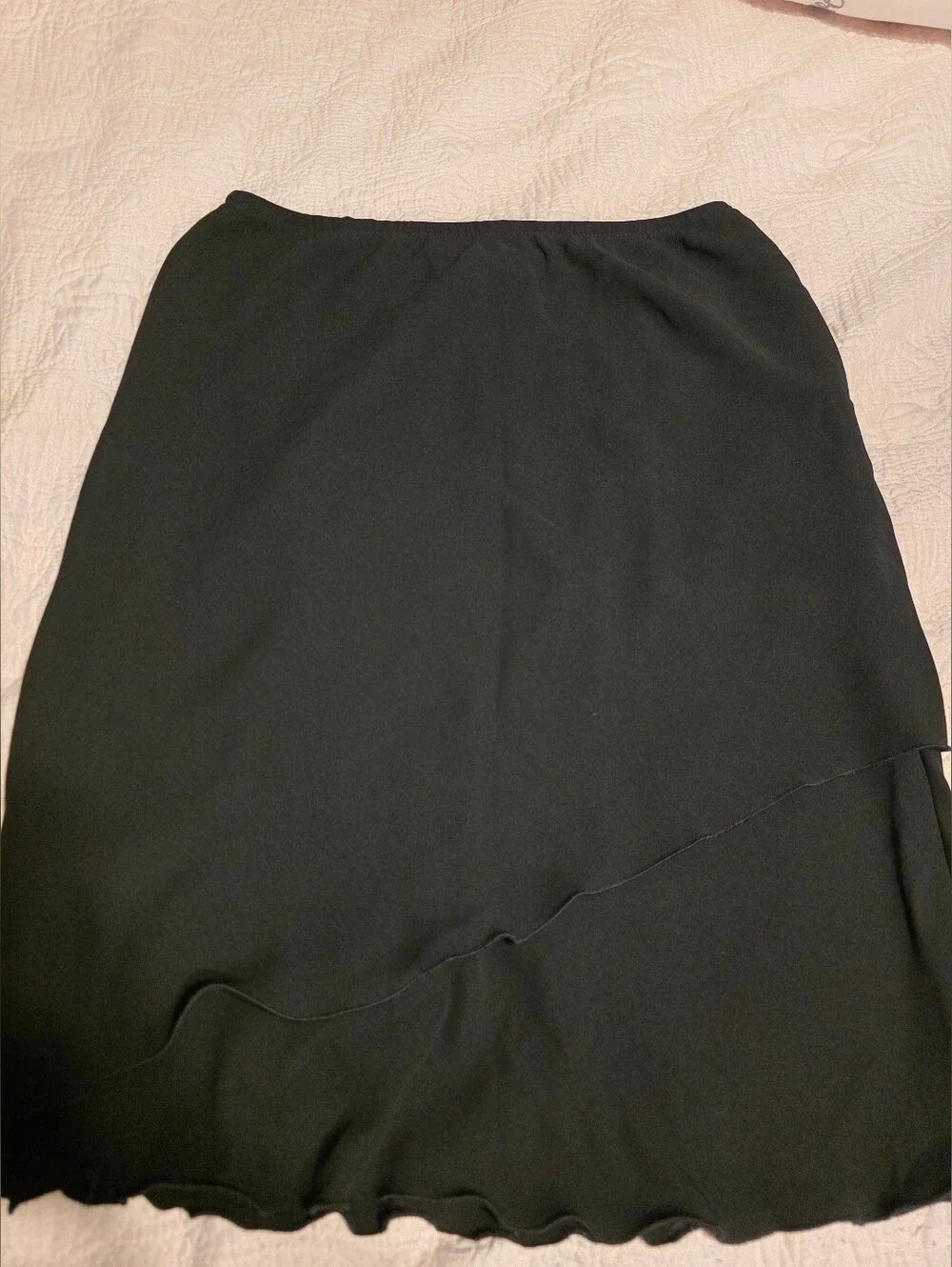 Black Layered Midi Skirt - Women